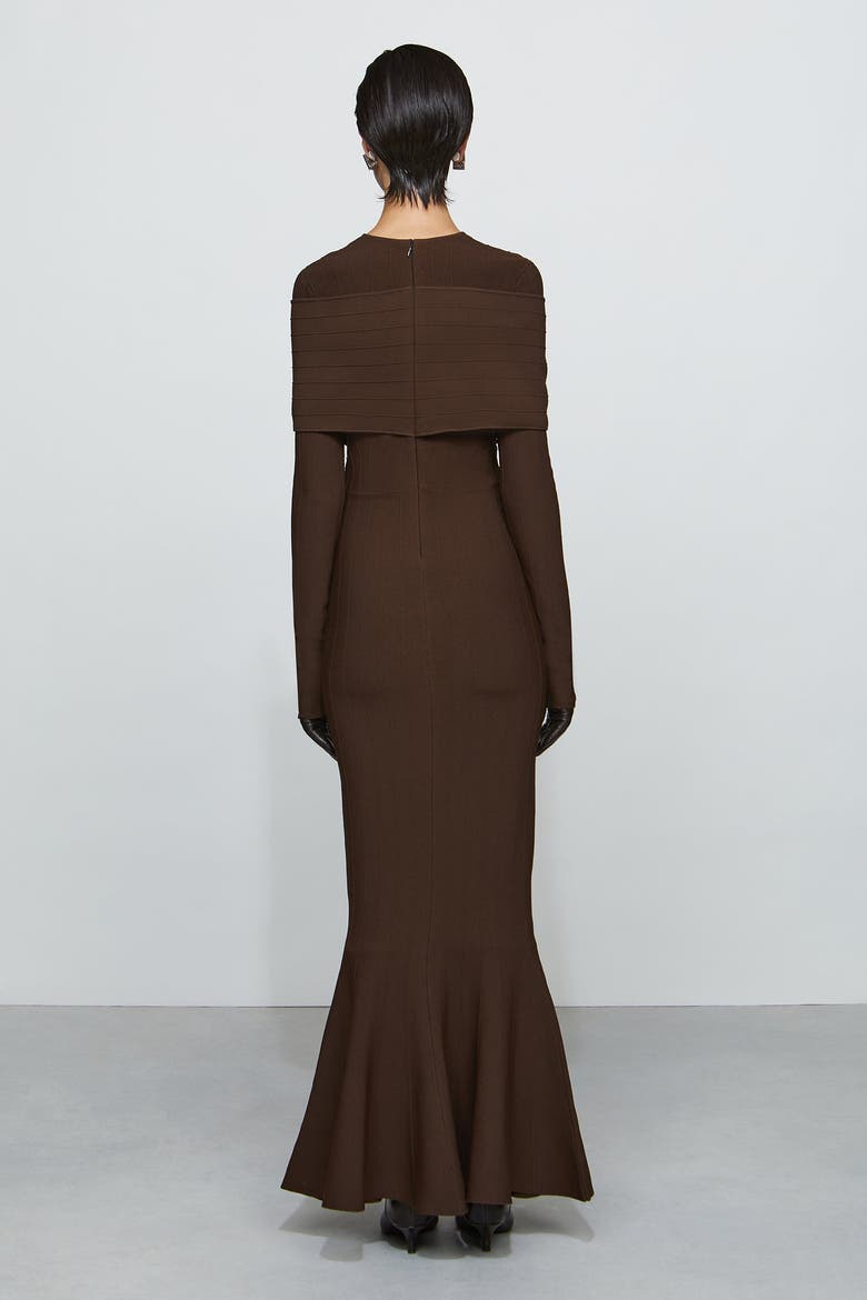 Phoenix Knit Dress, Alternate, color, Chocolate