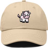 Dalix Strawberry Cow Embroidered Cap