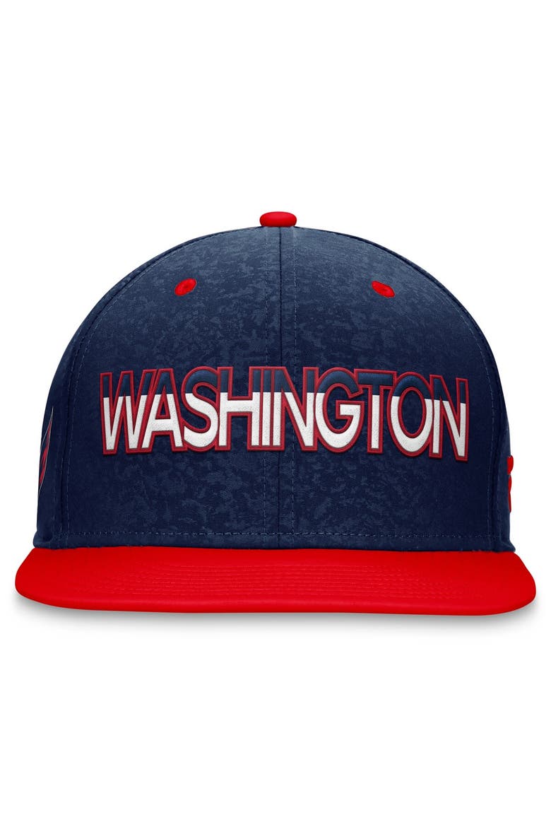 Men's Fanatics Branded  Navy/Red Washington Capitals Authentic Pro Rink Two-Tone Snapback Hat, Alternate, color, Navy