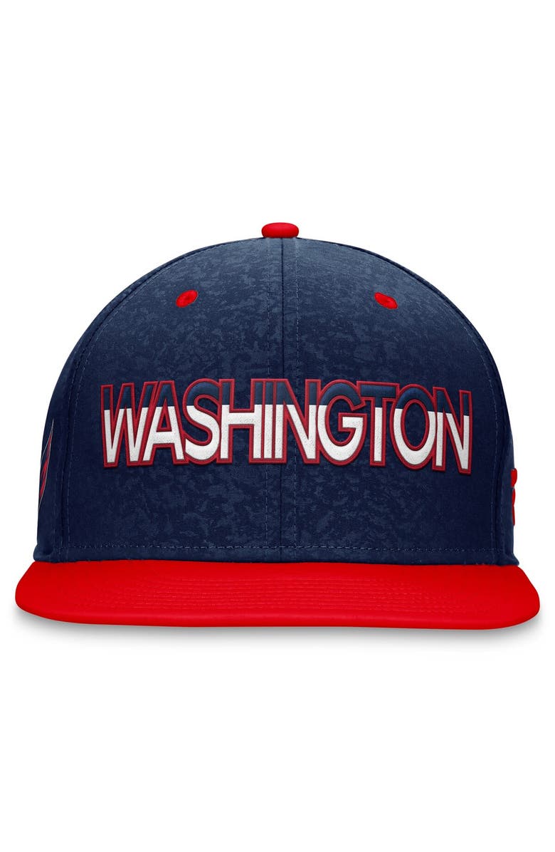 FANATICS Men's Fanatics Branded Navy/Red Washington Capitals Authentic Pro Rink Two-Tone Snapback Hat, Alternate, color, Navy