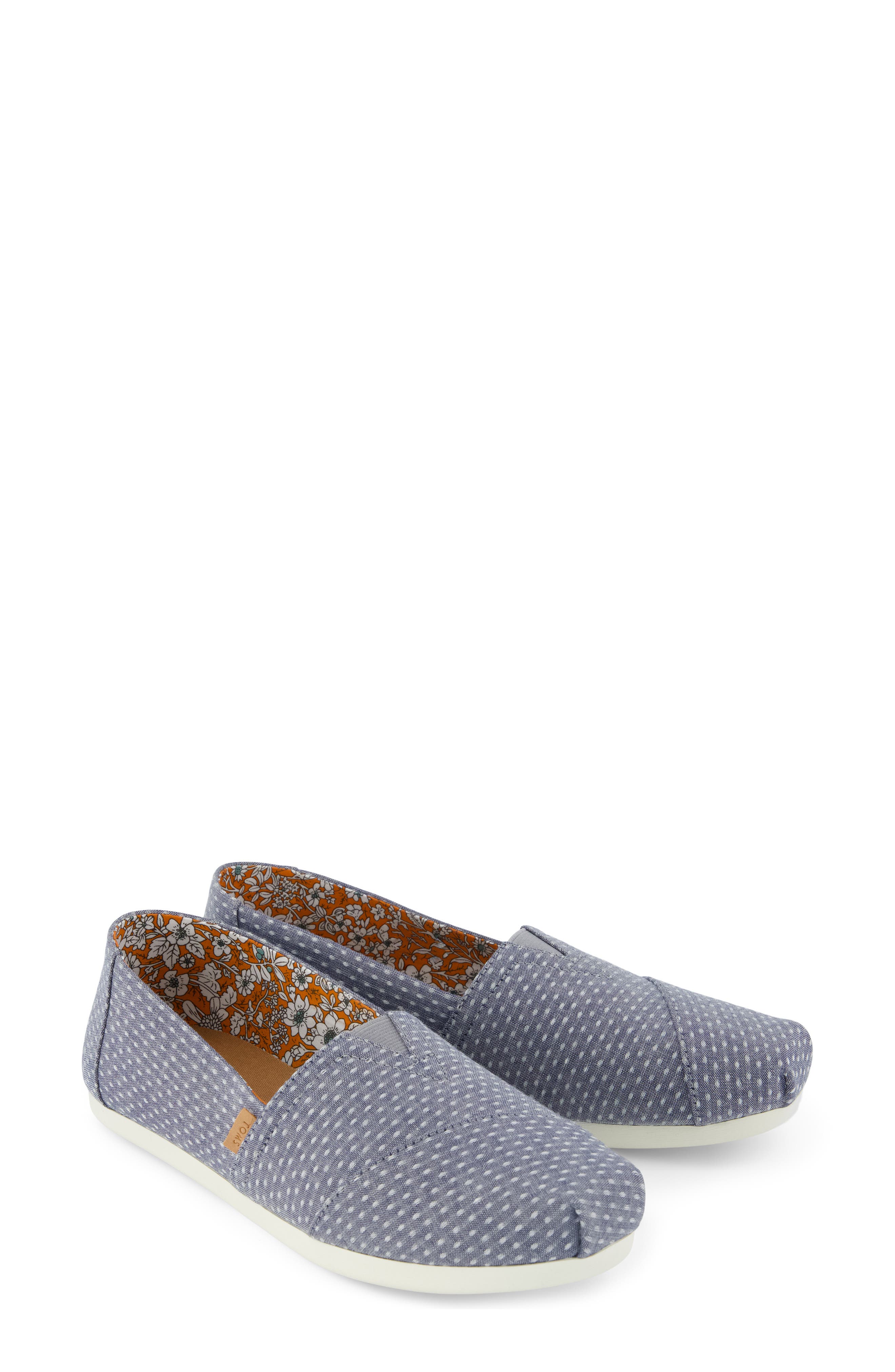 TOMS Classic Alpargata Slip-On, Alternate, color, Light/ Pastel Blue