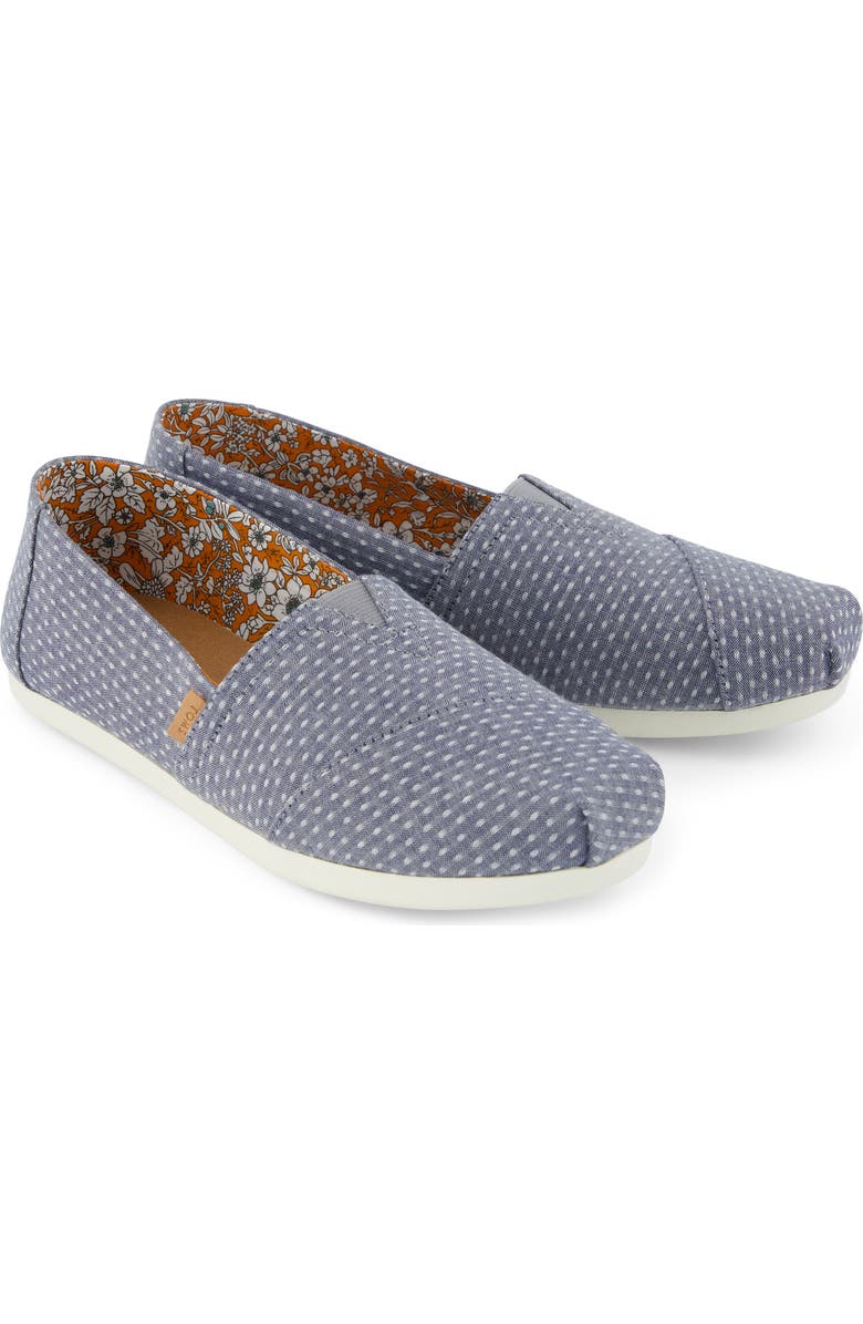 TOMS Classic Alpargata Slip-On, Alternate, color, Light/ Pastel Blue