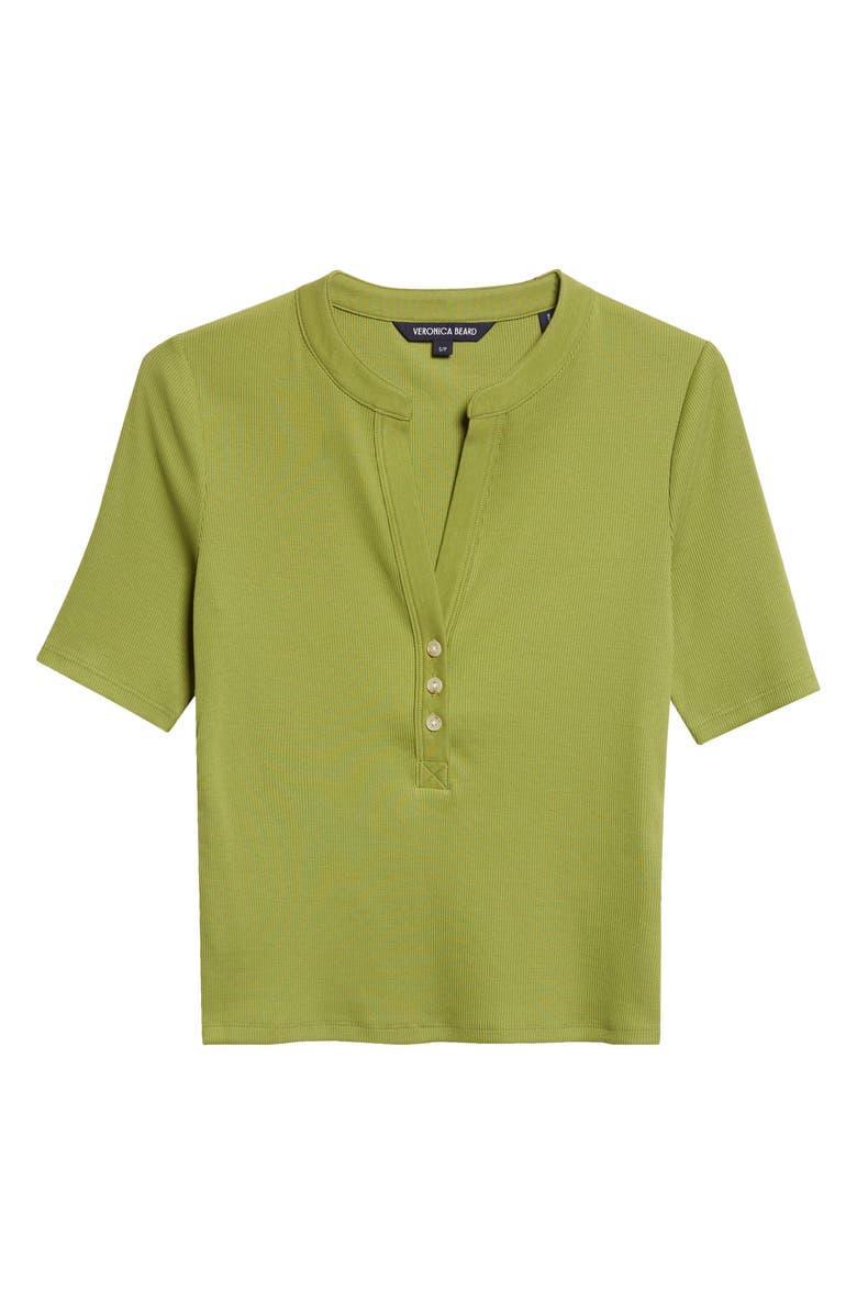 Veronica Beard Reubian Henley T-Shirt, Main, color, Cactus