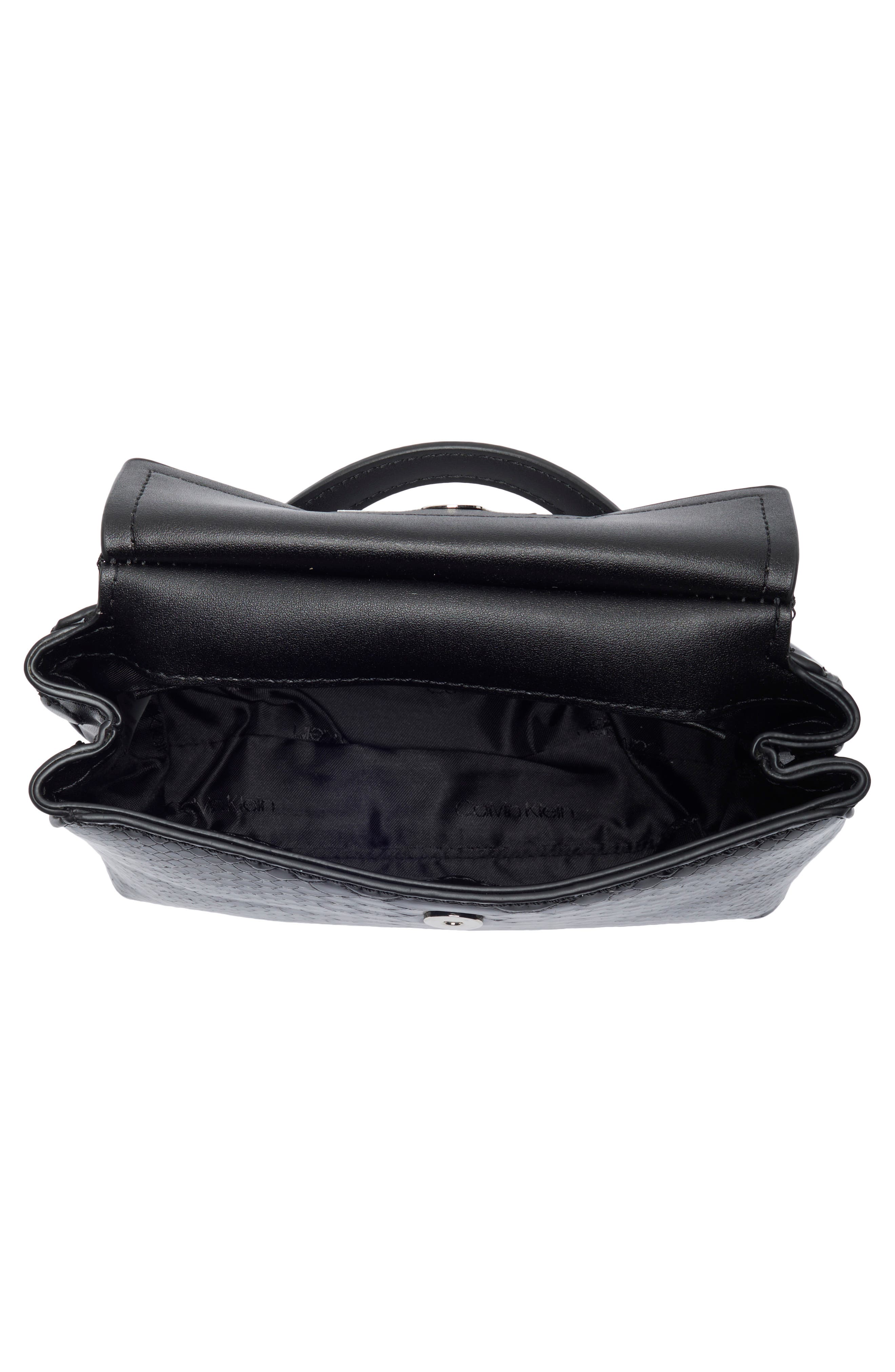 Calvin Klein Arabella Crossbody Bag, Alternate, color, Black/ Silver