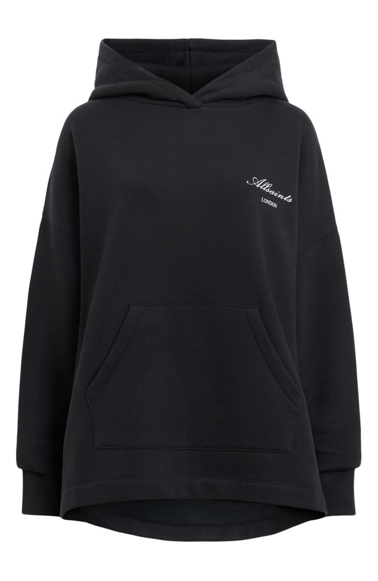 AllSaints Skull Etienne Oversize Cotton Blend Hoodie, Alternate, color, 