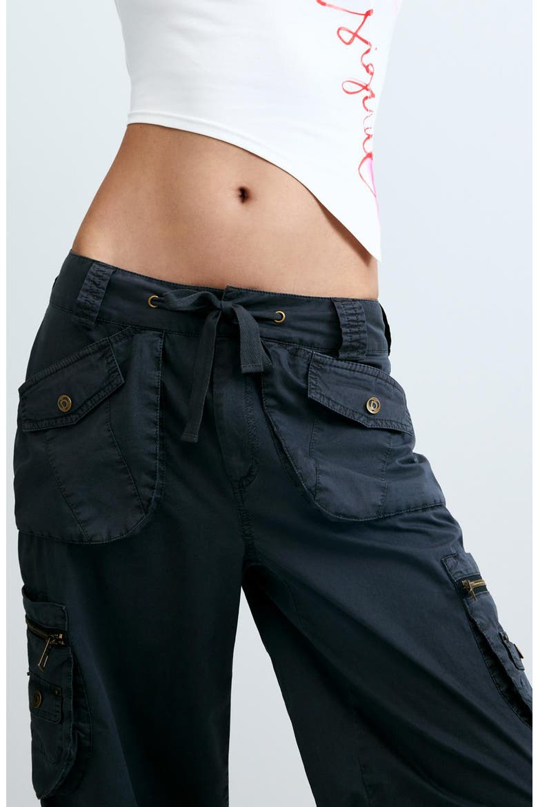 Relaxed Cotton Cargo Pants, Alternate, color, ANTHRACITE GRAY