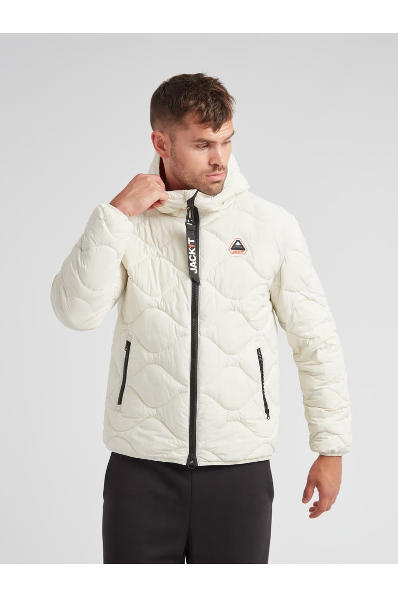 Orb1T Long Sleeve Hooded Jacket, Main, color, VINTAGE WHITE