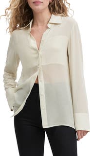 Favorite Daughter The Sheer Sophistication Button-Up Shirt