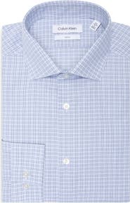 Calvin Klein Slim Fit Plaid Dress Shirt