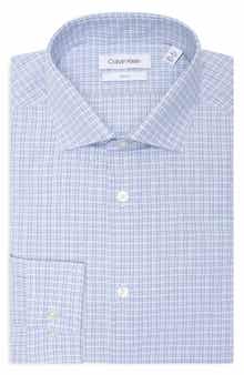 Slim Fit Plaid Dress Shirt