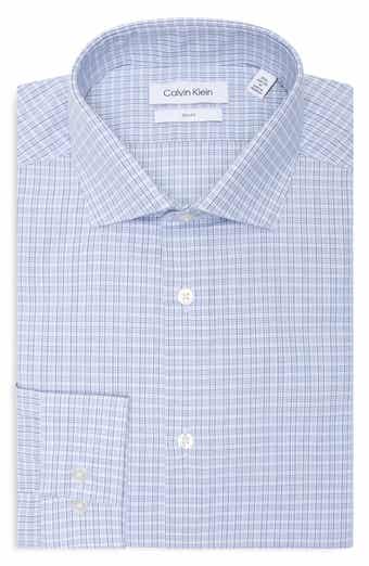 Slim Fit Plaid Dress Shirt