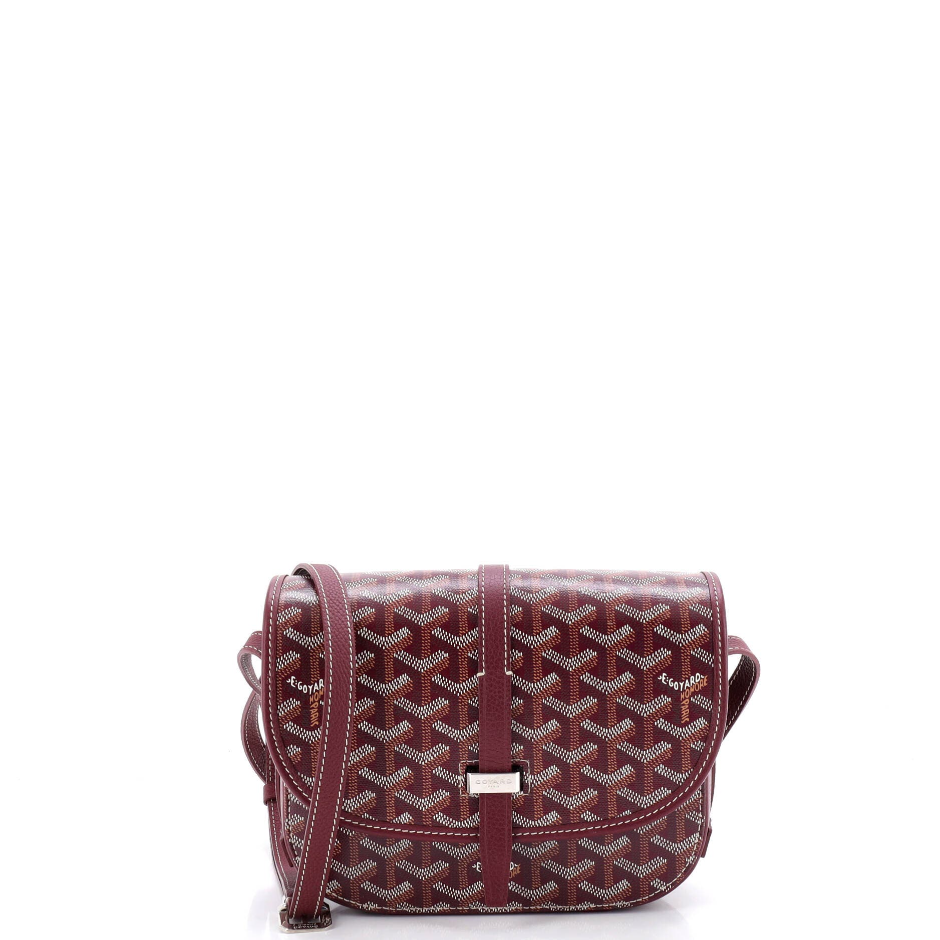 Pre-Owned Goyard Belvedere II Messenger Bag Coated Canvas PM, Main, color, Rose Gold