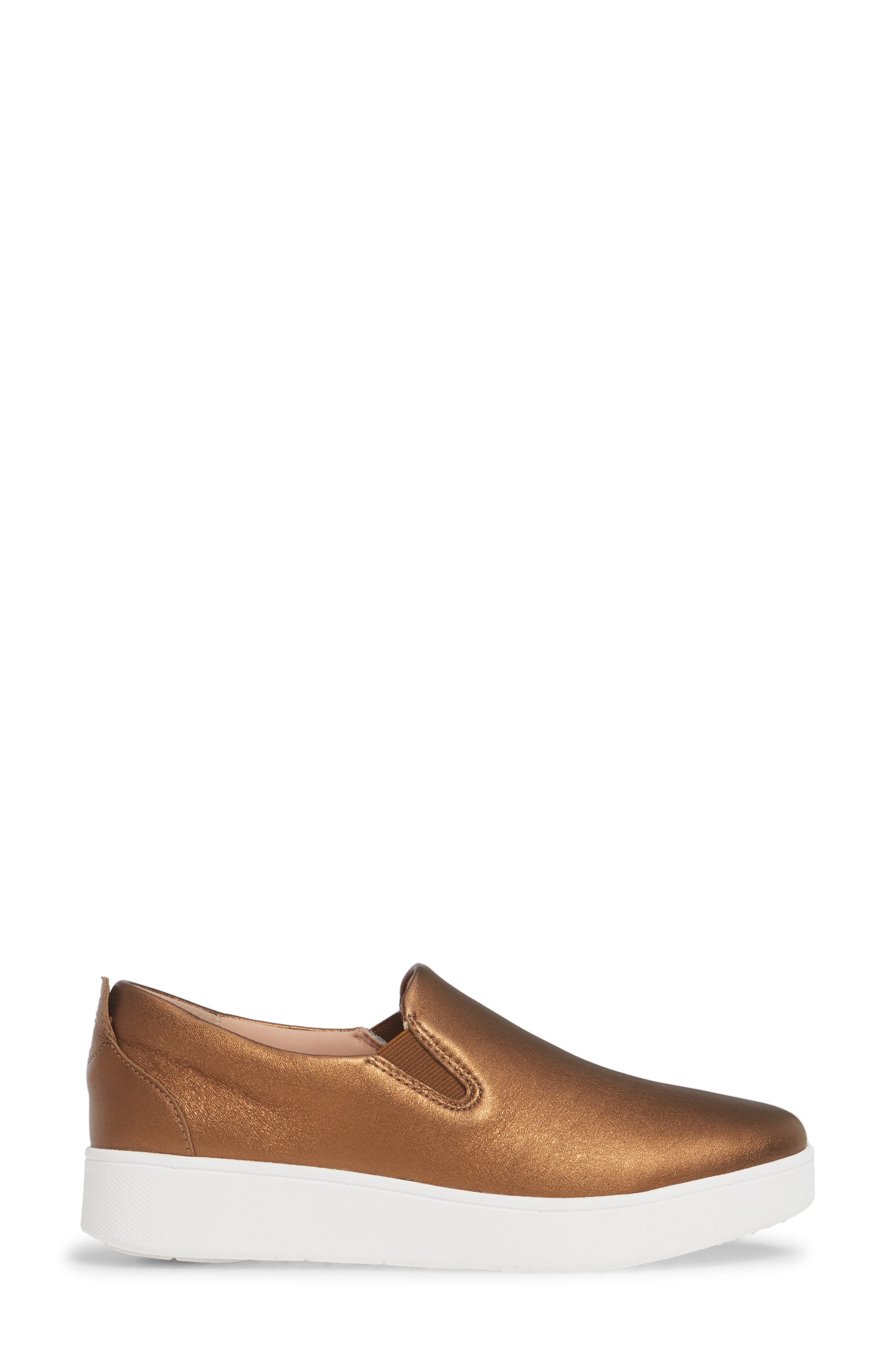 Sania Skates Slip-On Sneaker, Alternate, color, BRONZE LEATHER