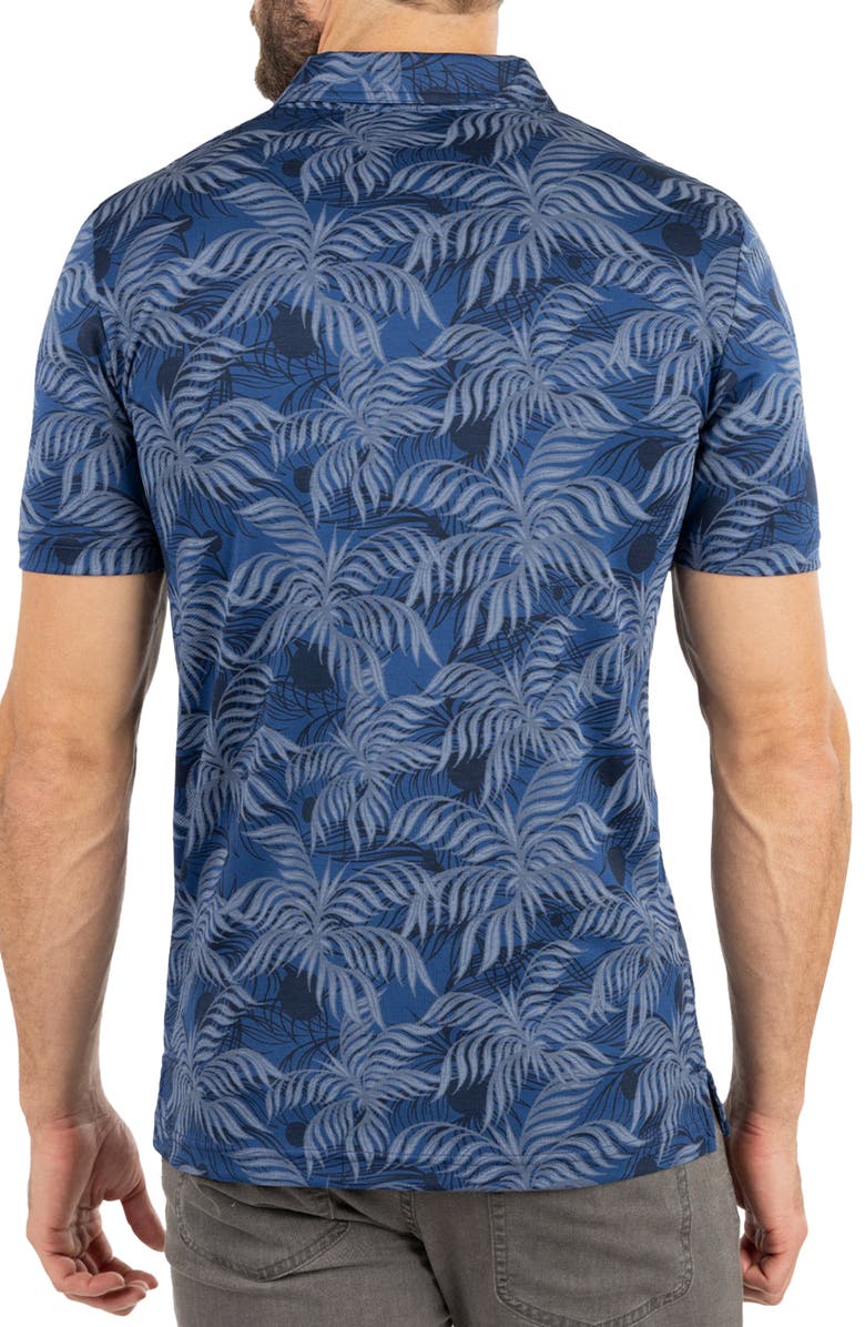 TravisMathew Mountain Down Cotton Blend Golf Polo, Alternate, color, Estate Blue