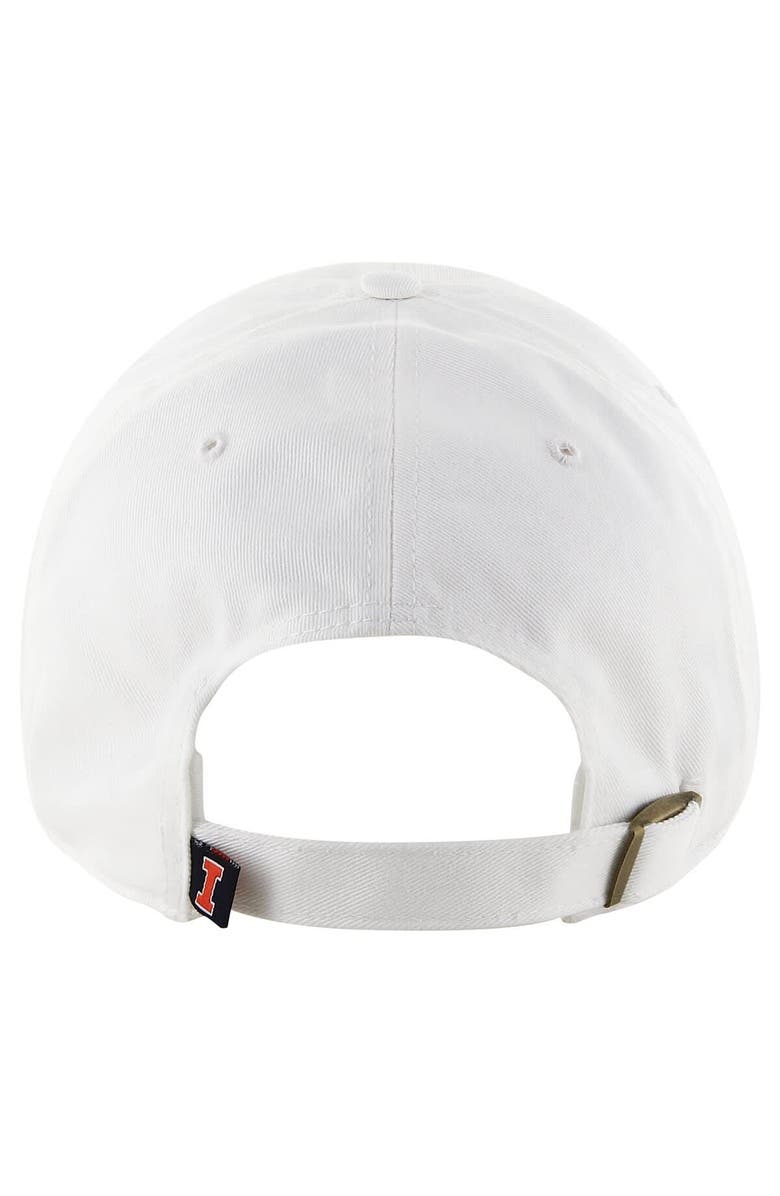 '47 Men's '47 White Illinois Fighting Illini Clean Up Adjustable Hat, Alternate, color, 