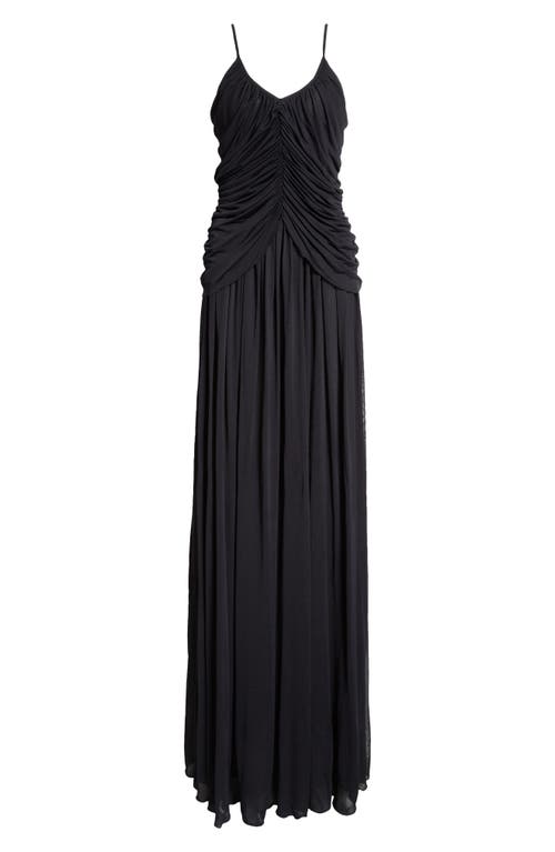 Giambattista Valli Draped Jersey Gown In Black