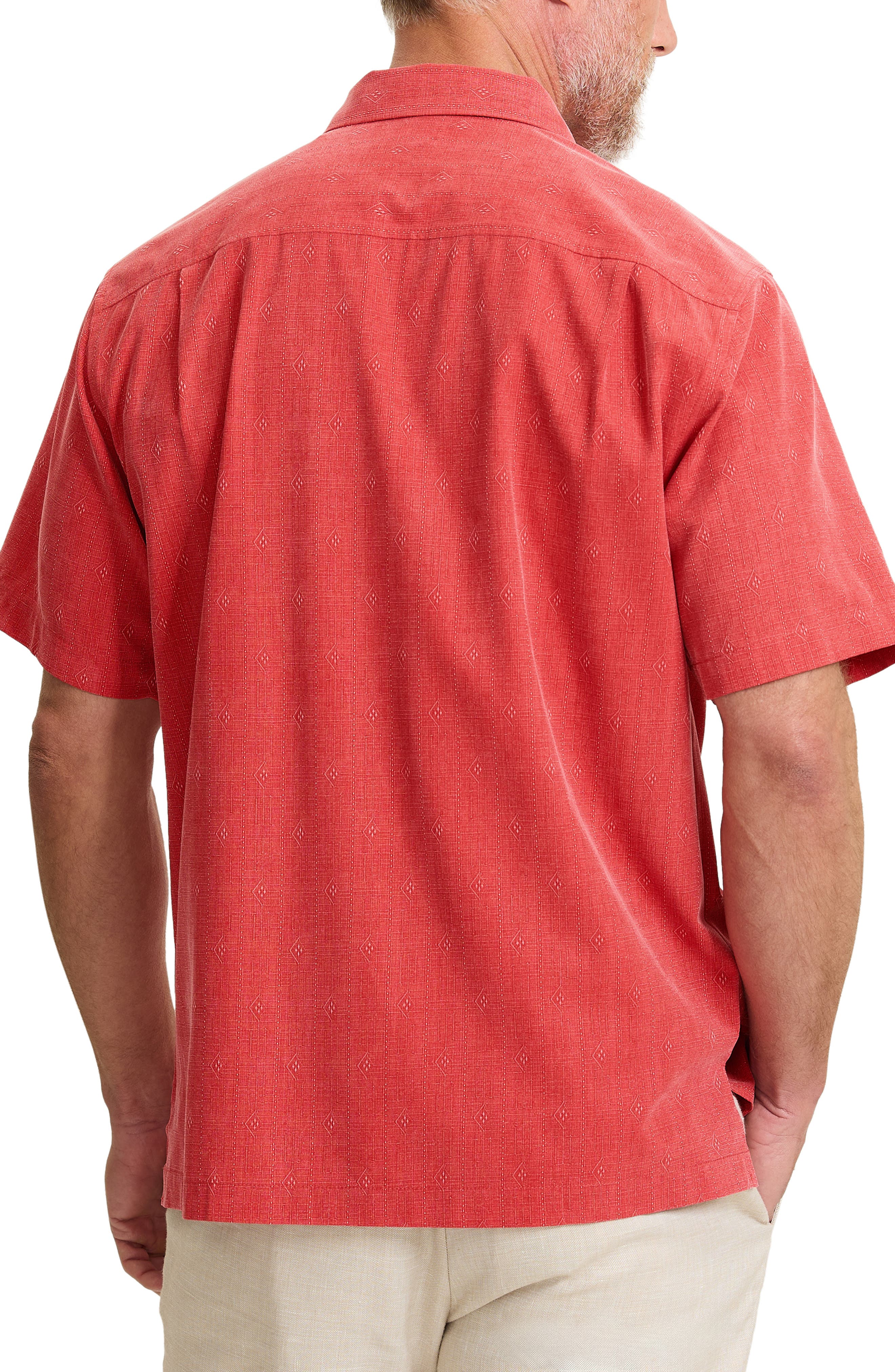 Kona Short Sleeve Silk Button-Up Shirt - image 2