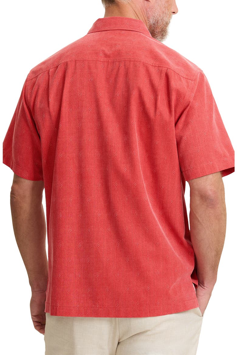 Kona Short Sleeve Silk Button-Up Shirt, Alternate, color, BAKED APPLE