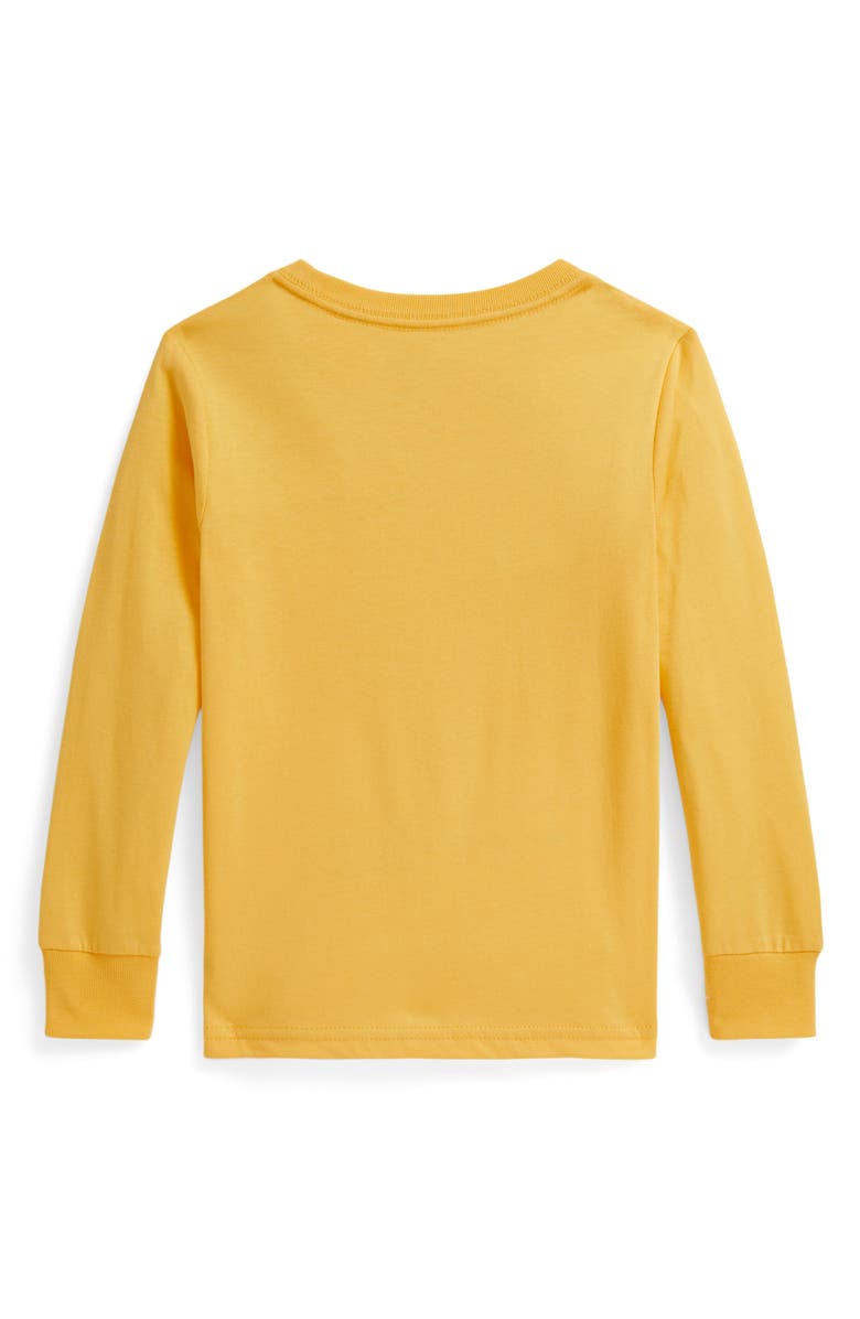 Polo Ralph Lauren Kids' Polo Bear Long Sleeve Cotton Graphic T-Shirt, Alternate, color, Bear Yellow