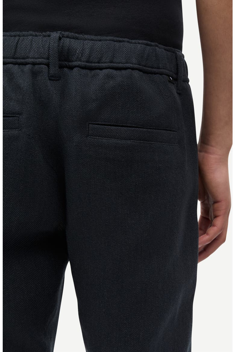 Sajabari Cotton and Wool Blend Trousers, Alternate, color, DARK GREY MEL.