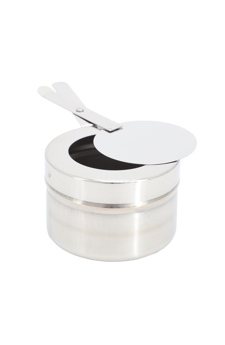 Megachef 7.4 Quart Round Stainless Steel Soup Professional Chafing Dish/Food Warmer/Buffet Server Serving Trays, Alternate, color, Silver