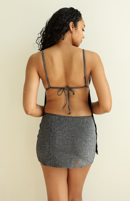 Dippin Daisys Backstage Tank Top In Sparkle Black