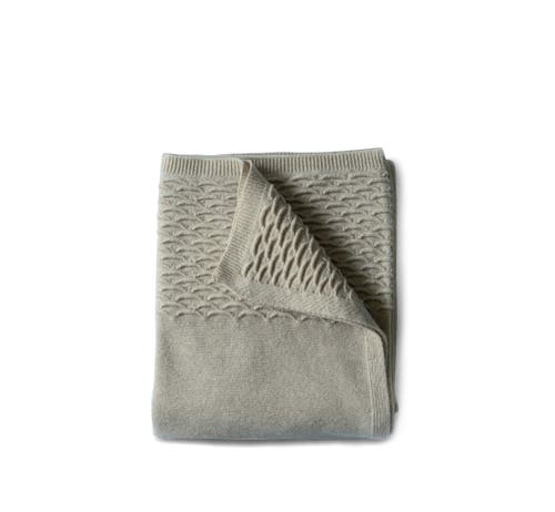 Evangeline Knit Scallop Throws In Gray