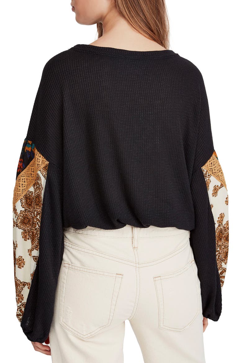 Casual Clash Top, Alternate, color, BLACK