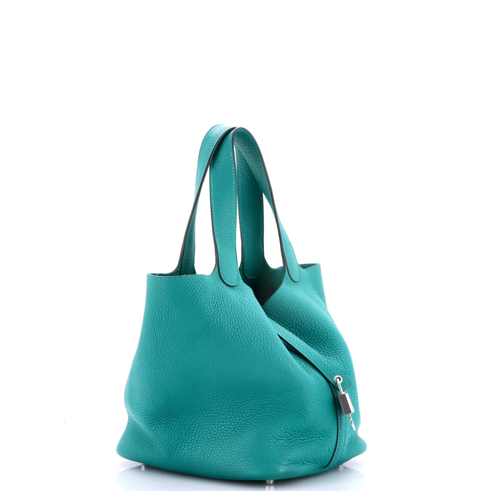 Picotin Lock Bag Clemence MM, Alternate, color, Green