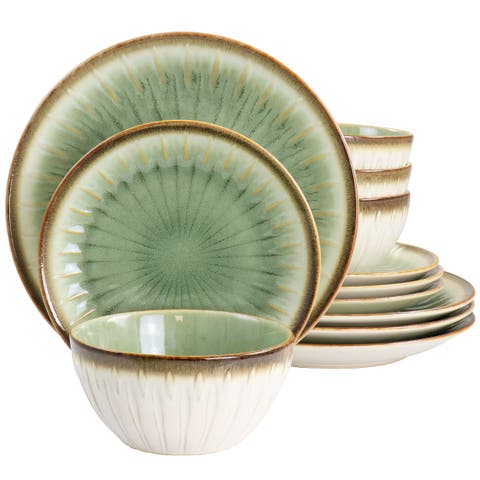 Mayfair Bay 12 Piece Stoneware Dinnerware Set