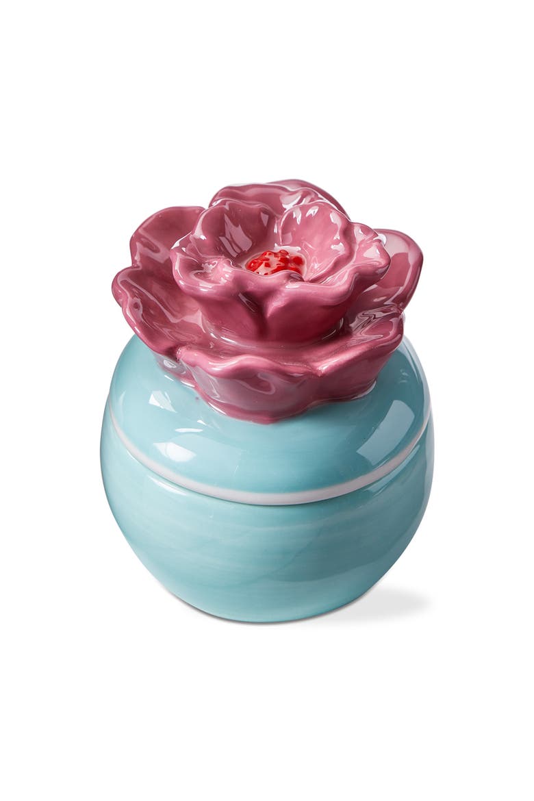 In Bloom Trinket Dish Multi Earthenware Spring, Main, color, Blue