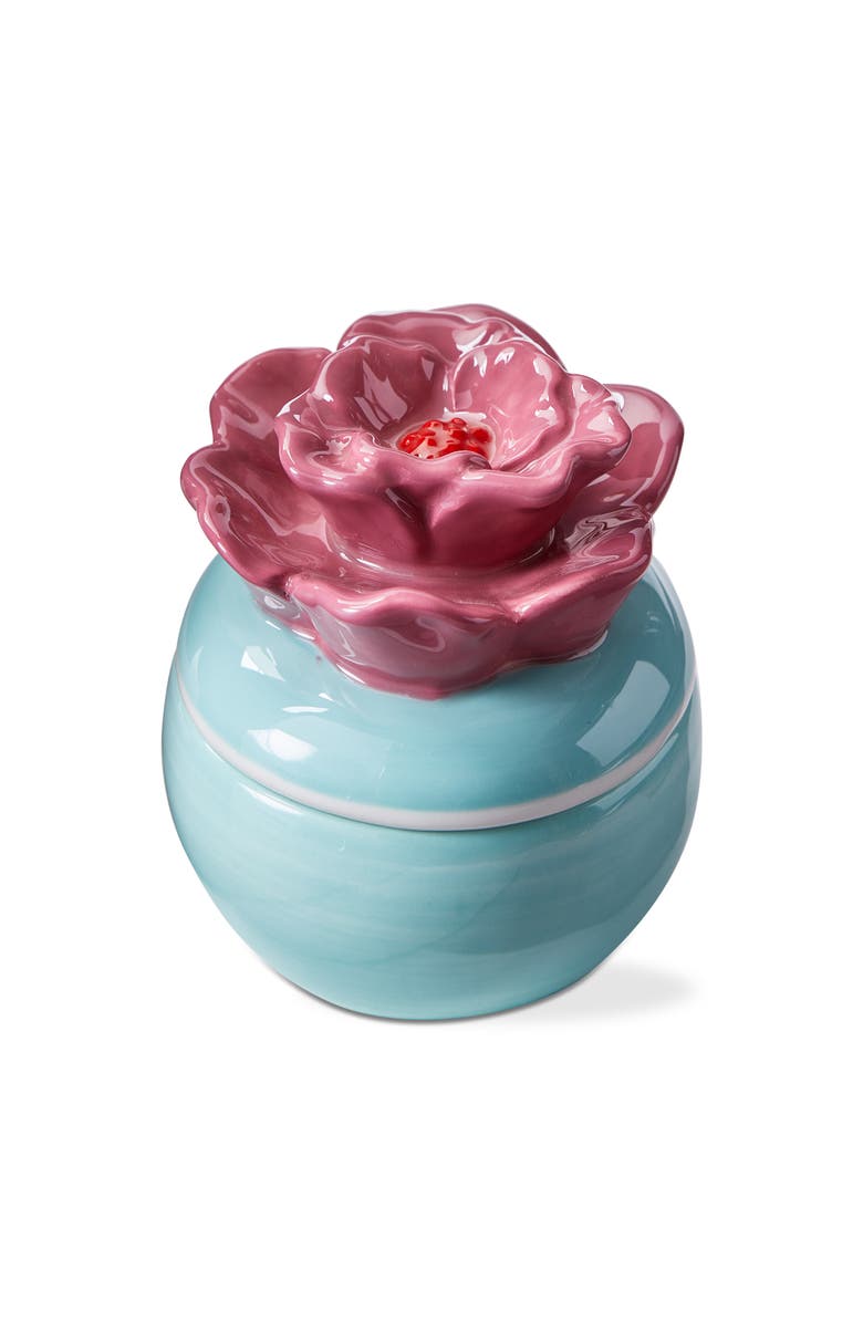 tag In Bloom Trinket Dish Multi Earthenware Spring, Main, color, Blue