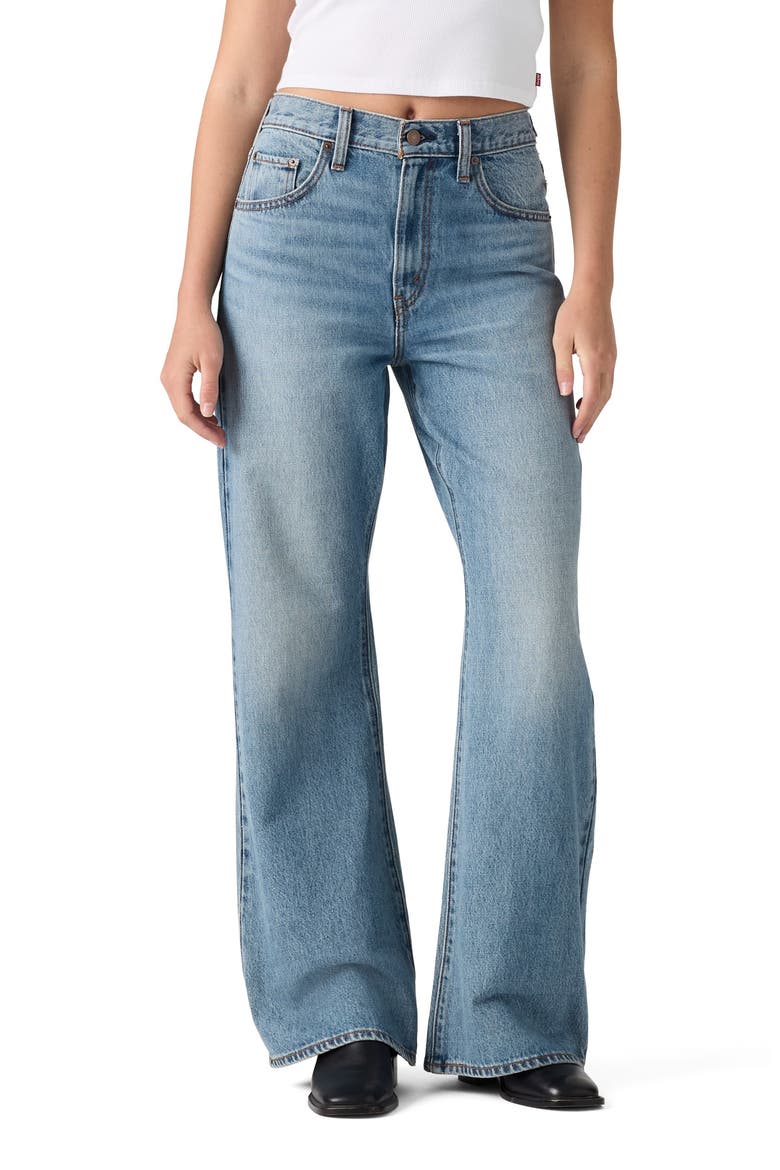 Cinch High Waist Flare Jeans, Main, color, HANDLED THAT