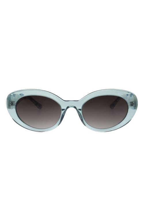 Florence by Mills 52mm Oval Sunglasses in Sea Green  product