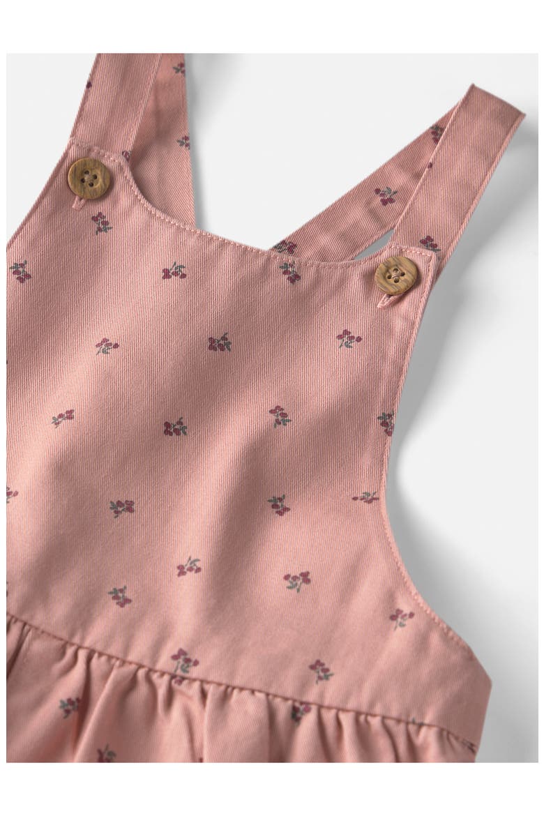 Kids' Organic Cotton Twill Overalls, Alternate, color, PINK FLORAL