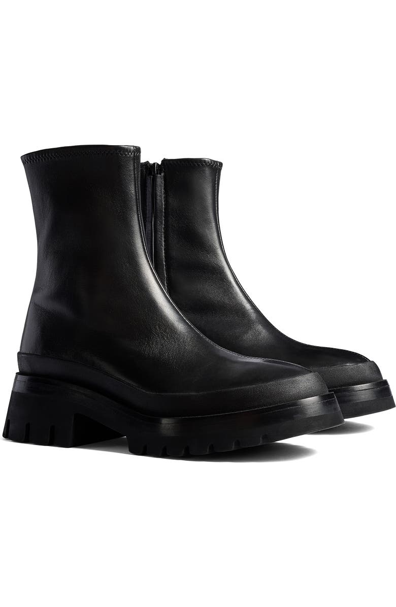 Khaite Fallon Lug Sole Bootie, Main, color, Black