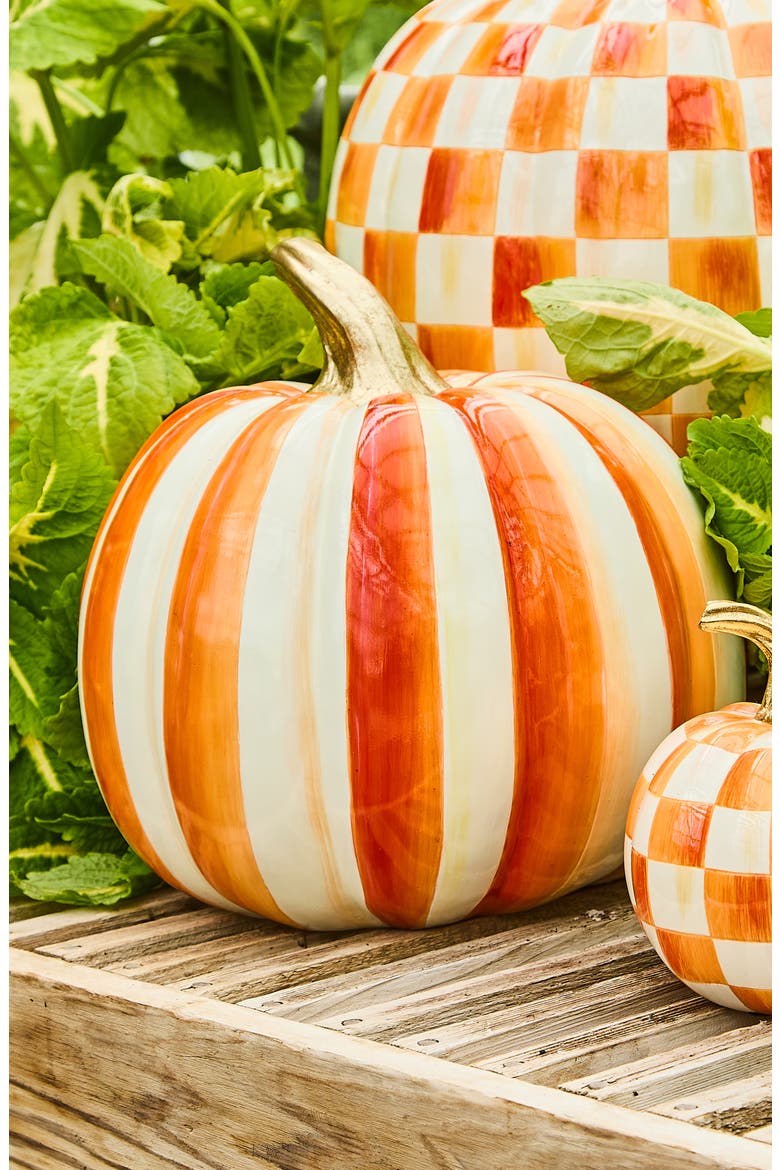 Orange Stripe Medium Pumpkin, Alternate, color, ORANGE