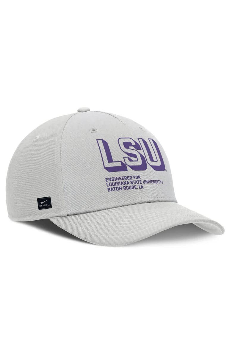 Nike Men's Nike Gray LSU Tigers 2025 Sideline Dust Pinched Rise Adjustable Hat, Alternate, color, Gray