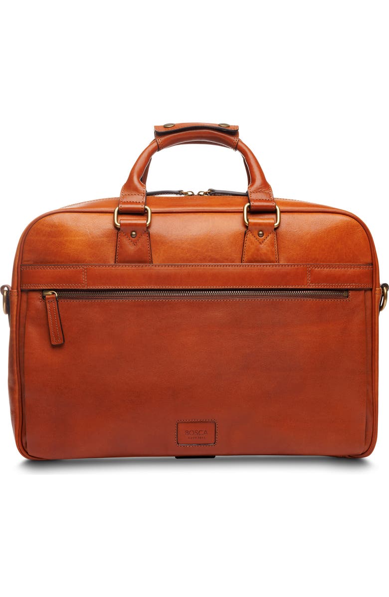 Bosca Italia Stringer Leather Briefcase, Alternate, color,