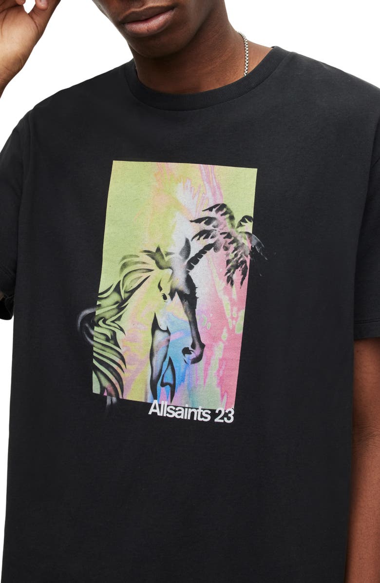 AllSaints Lysergia Graphic T-Shirt, Alternate, color, 