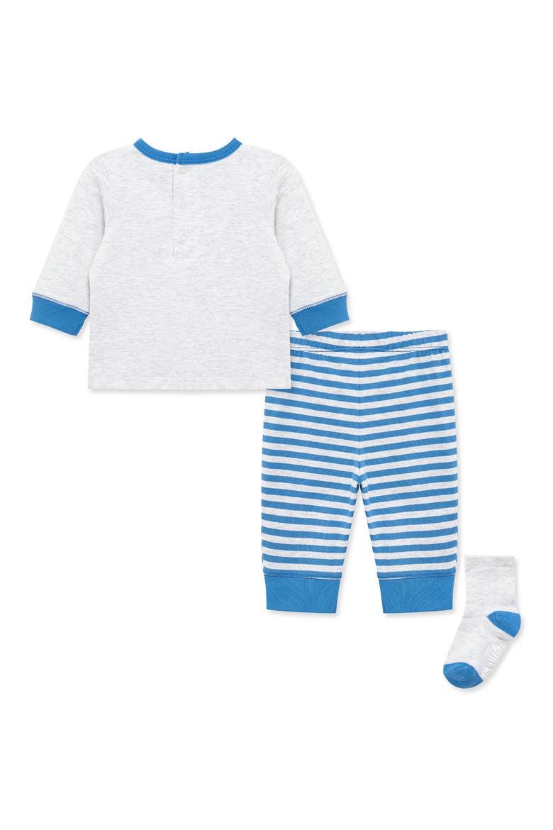 Work Zone Embroidered Shirt, Pants & Socks Set, Alternate, color, BLUE STRIPE