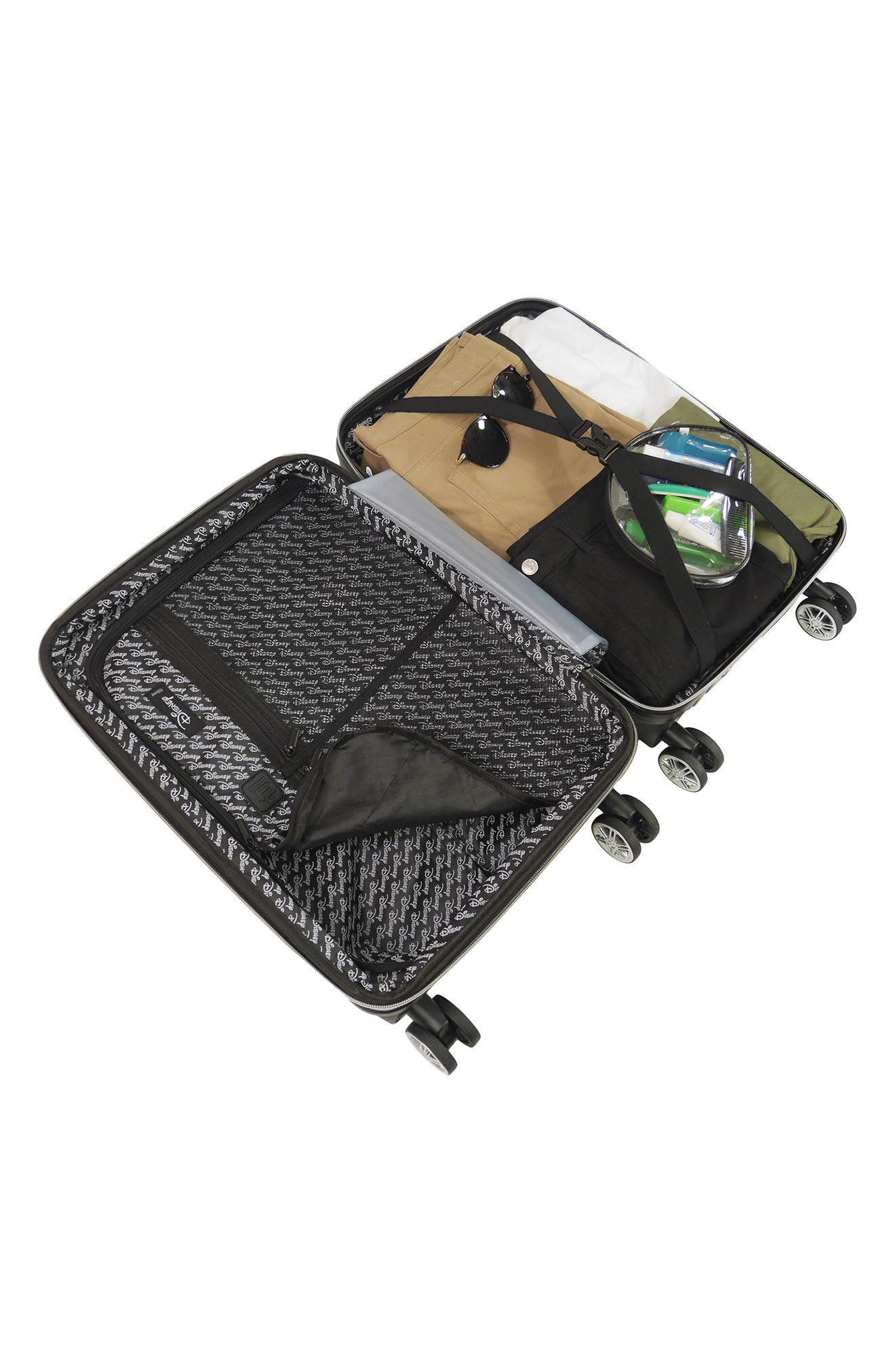 Ful Disney<sup>®</sup> Mickey Mouse Rolling Suitcase 3-Piece Set, Alternate, color, 