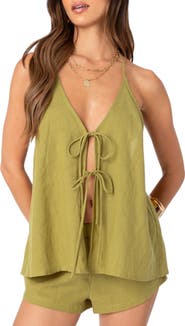 EDIKTED Arden Tie Front Camisole