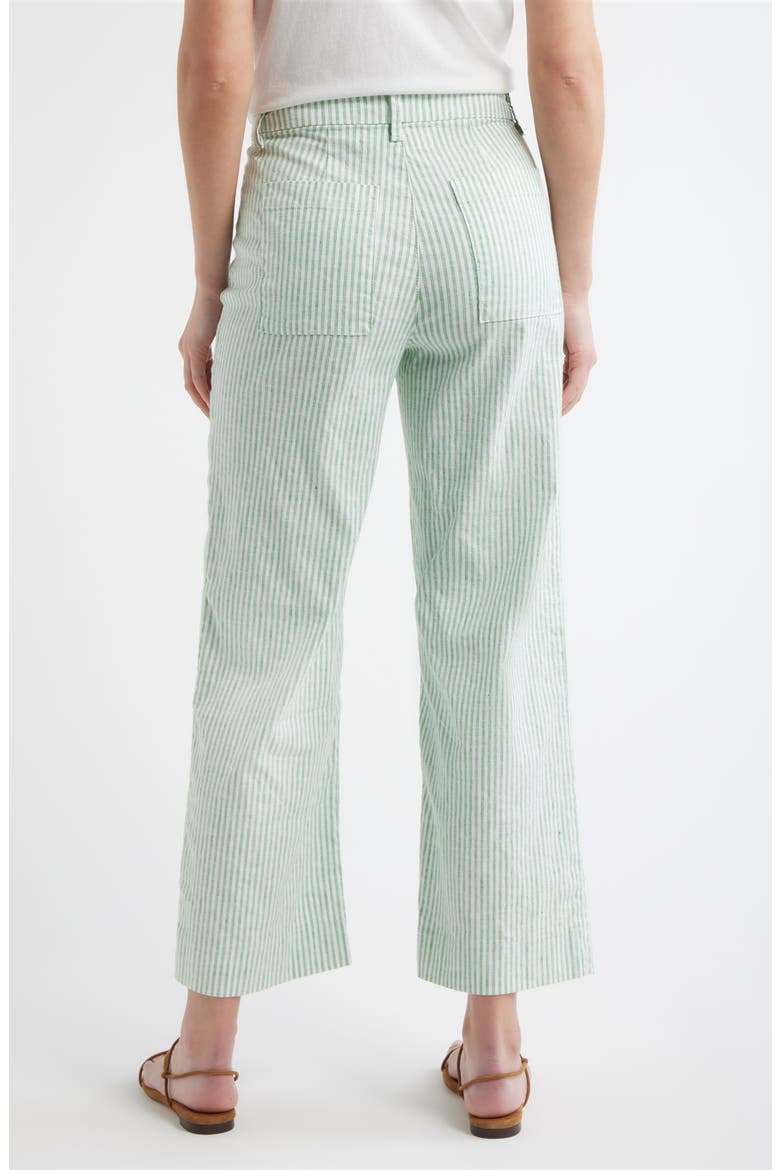 Wexford Wide Leg Pants, Alternate, color, LIME STRIPE