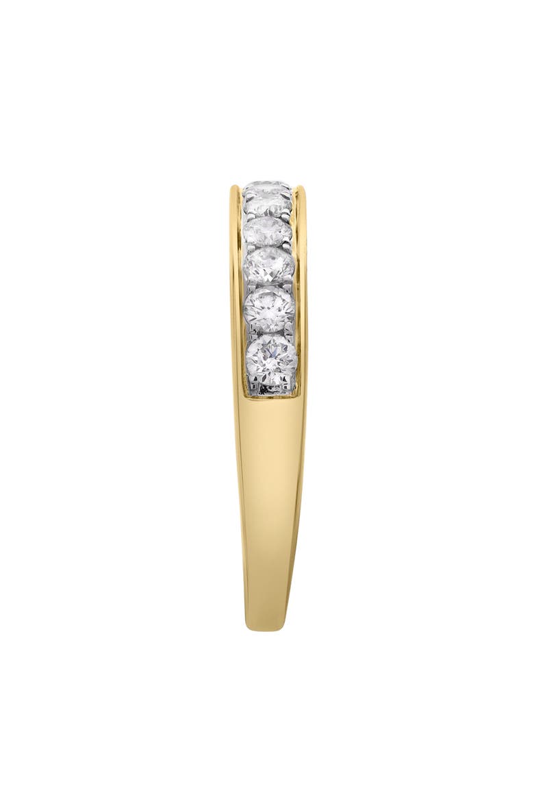 Apex 14K Gold Round Diamond Studded Band Ring - 0.5cts, Alternate, color, 14K Yellow Gold
