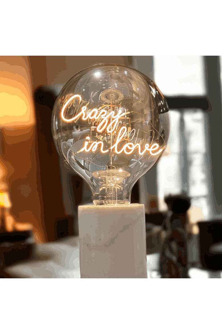 In Love Portable Table Lamp, Alternate, color, Emerald
