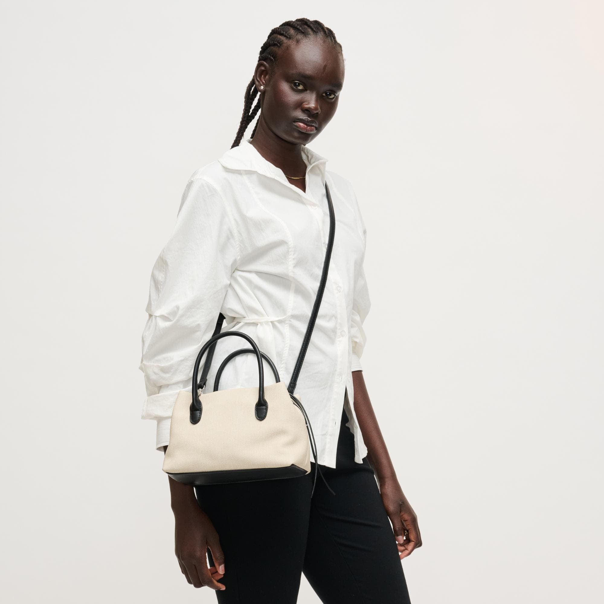 Logan Crossbody, Alternate, color, Ivory Black