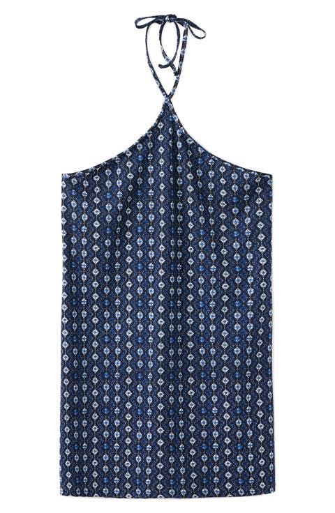 Print Halter Minidress