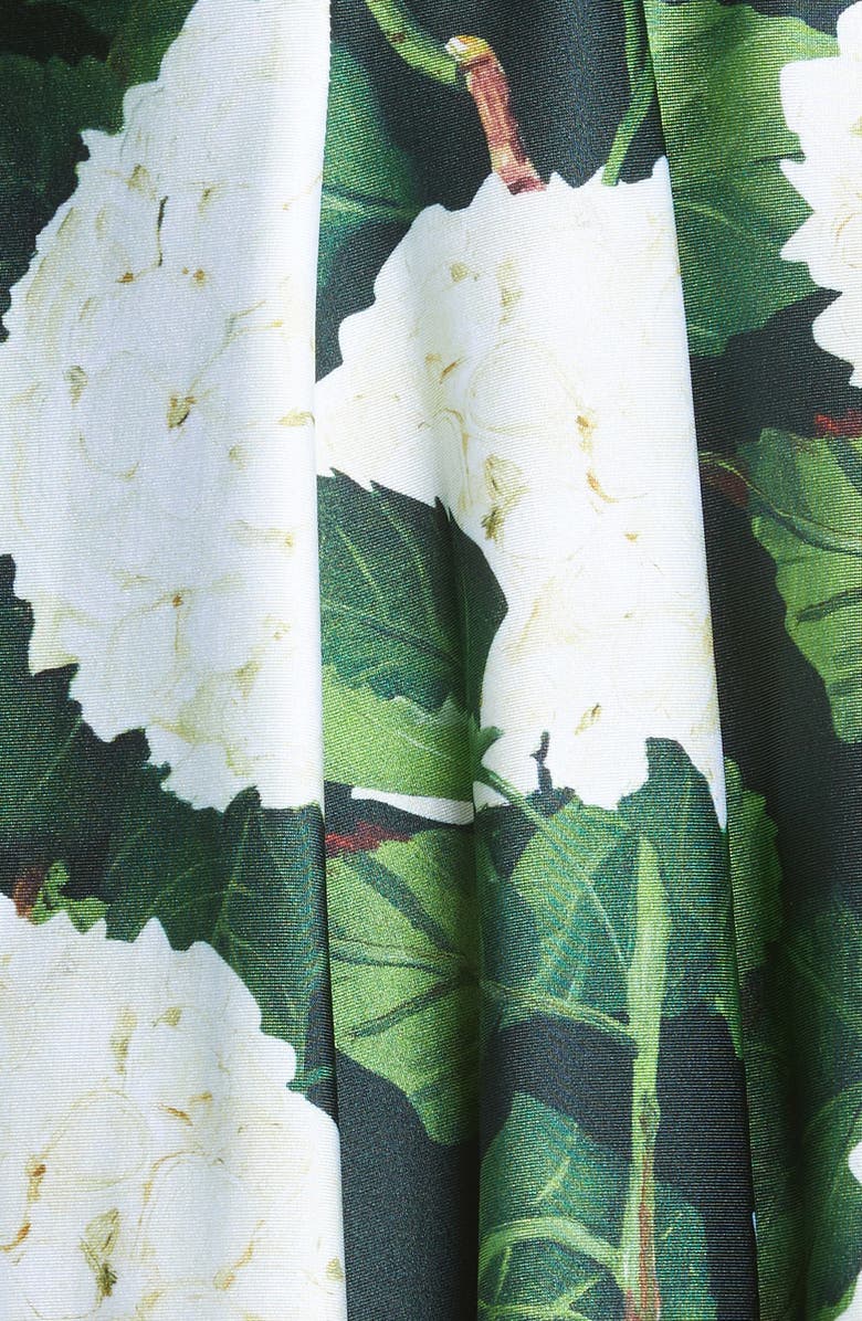 Oscar de la Renta Hydrangea Cold Shoulder Jersey Dress, Alternate, color,