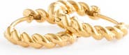 Pip Pop Girls' Braided Hoop Hypoallergenic Earrings
